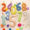 0-9 Pastel Number Balloon, 34 Inches, Cute Birthday Decoration for Kids Birthday Party Supplies (1) view 3