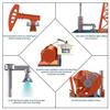 3D Metal Model Kit, DIY Pumping Unit Model Puzzle Kit, DIY Assembly Science Education Model Decoration for Teenagers and Adults view 3