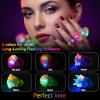 200 PCS Light Up Rings Party Favors for Kids, Glow in the Dark Party Supplies, LED Flashing Bumpy Rings in 6 Shapes & Colors, Soft TPR Glow Rubber for Birthday, Goody Bag Fillers, Classroom Prizes view 3