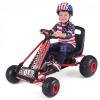 GLACER Kids Pedal Go Kart, 4 Wheel Pedal Powered Ride On Car w/Adjustable Seat, Hand Brake & Clutch, Off-Road Racer Toy for Boys & Girls Ages 3-8 (Red) view 1