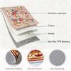 UKELER Nursery Rugs 5x7, Machine Washable Foldable Boho Floral Area Rugs, Non Slip Durable Low Profile Accent Rug for Kids Playroom Bedroom Living Room Dinning Room Dorm Office Hotel Farmhouse, Beige view 2