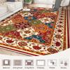 UKELER Nursery Rugs 5x7, Machine Washable Foldable Boho Floral Area Rugs, Non Slip Durable Low Profile Accent Rug for Kids Playroom Bedroom Living Room Dinning Room Dorm Office Hotel Farmhouse, Beige view 4