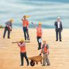 Garende 1/24 Construction Site Worker Figures Miniature Figures Micro Layout Tiny People view 4