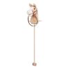 Depisuta Stick Horse with Sliding Wheels, Cute Expression Soft Comfortable Cartoon Horse Head Stick Toy, for Kids Birthdays and Holidays. (Yellow) view 1