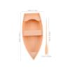 WESIEVYA 1 Set Mini Boat Models - Miniature Canoes Paddle Decor for Shelf Desktop - DIY Canoe Craft for Holiday Party Decorations and view 4