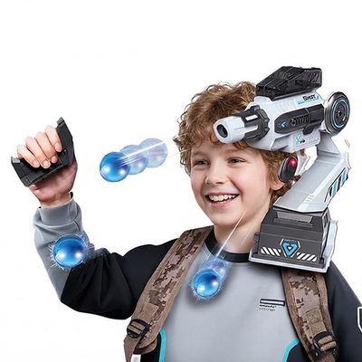Smart Tracking Mechanical Arm Foam Blaster, Cool Inductive Robot Arm Tracking Blaster,Smart Head & Hand Motion Trackings Robotic for Kids Teens Adults Interactive Shooting Game Gift,Blue