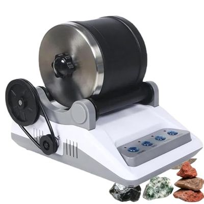 Electric Gem Grinder and Rock Tumbler Kit with Timer, DIY Stone Polishing and Crafting Machine