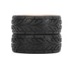 2Pcs 1/16 RC Tires with Aluminum Rims, 1.9in Diameter Replacement Wheel Set for 1/16 Scale RC Cars view 2