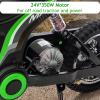 24V 350W Electric Dirt Bike, 14.29MPH Max Speed, 3 Speed Modes, Shockproof Suspension, ASTM Certified Ride on Toys for Toddlers 1-8 Boys Girls Electric Vehicles 4 Wheeler, Best Gift for Boys & Girls view 3