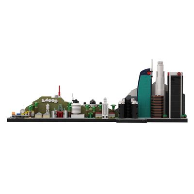 Aetheria Architecture Los Angeles City Skyline Landmark Building Bricks, Modular Building Skyscraper Street View House Construction Collection for Adult Display & Dcor - 805 Piece