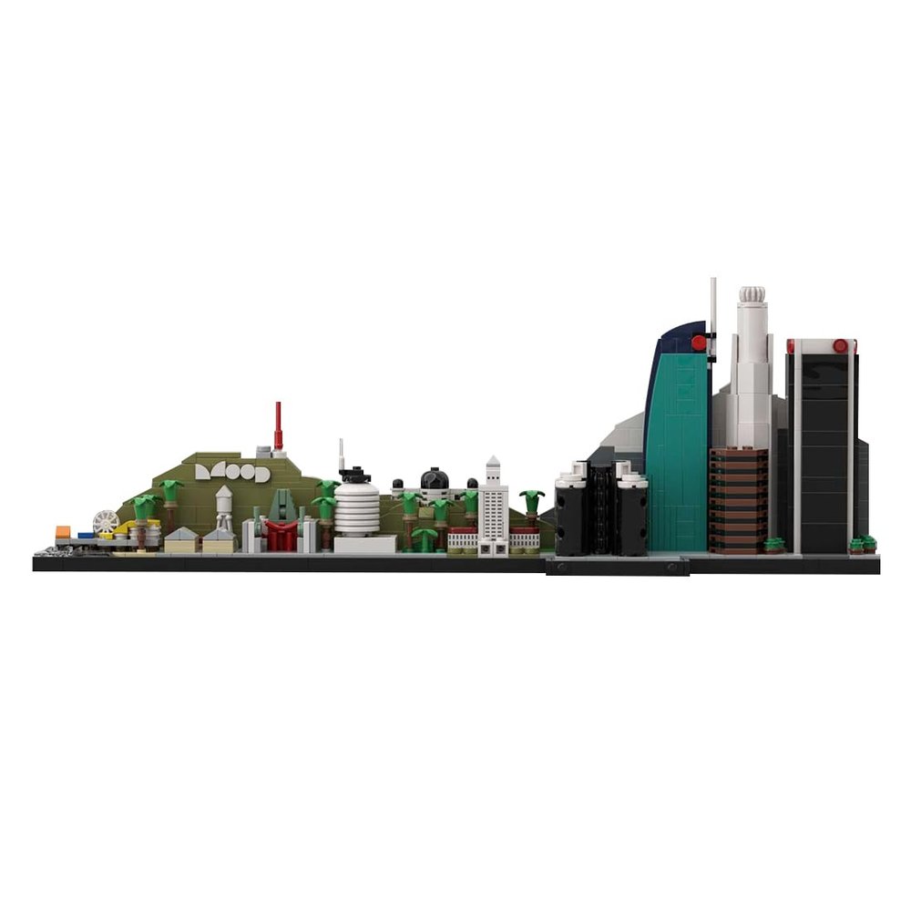 Aetheria Architecture Los Angeles City Skyline Landmark Building Bricks, Modular Building Skyscraper Street View House Construction Collection for Adult Display & Dcor - 805 Piece