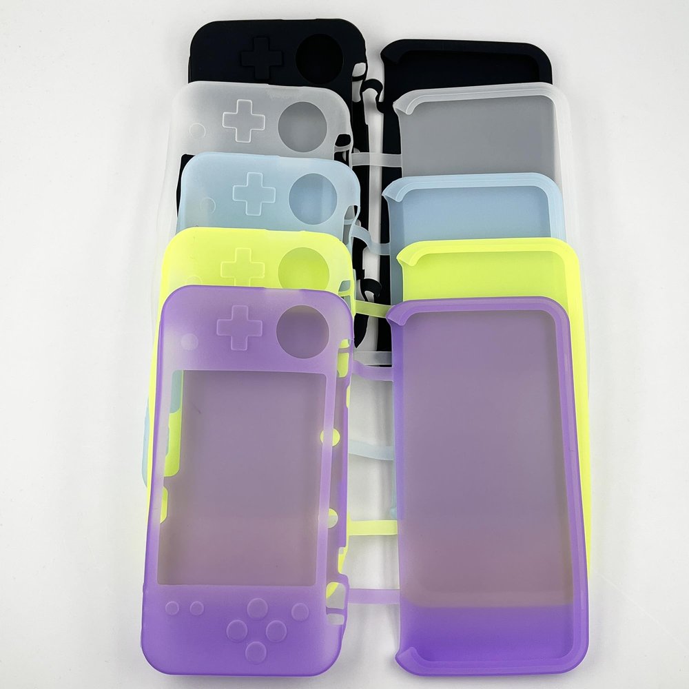 1PCS for New 2DS XL LL Console Silicone Case Cover Rubber Protective Shell Cover Skin (White)