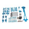 COMODO Metal Steering Cup and Swing Arm Set for 1/12 RC Car 10 Piece Replacement Suspension & Steering Group Compatible with 124016 124017 124018 124019(Blue) view 1