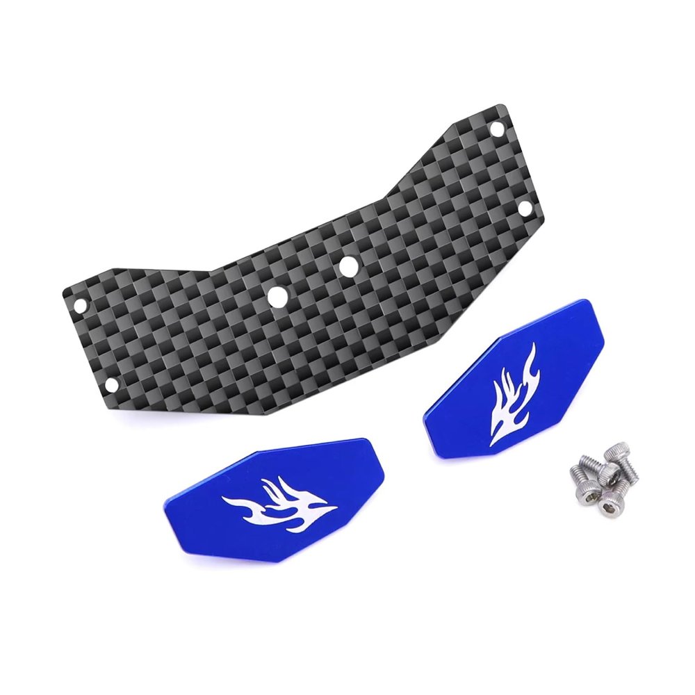 RC Car Toys For Losi Micro-B For Wltoys 1/24 2WD Lightweight Carbon Fiber RC Tail Wing Aluminum RC Rear Wing For Buggy High-Performance Upgrade Part(Blue)