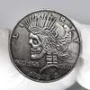 1923 Goddess of the Freedom Skull Hobo Coin Pendant Pouch - US Jewelry Dollar Liberty Eagle Lucky Morgan Pendant Arts Necklace Coin Bag view 2