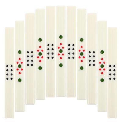 BRIGHTFUFU 44pcs Mahjong Accessories Scoring Sticks Set for Chinese Mahjong Game Rooms and Family Play and Counting Tools with Black Dot for Tile Game Scoring