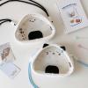 ordinarYone Adorable Cartoon Rice Ball Plush Crossbody Bag Adjustable Strap Storage Container for Outdoor Activities view 3