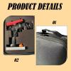 JCRBILW RC Controller Carry Bag Remote Control Transmitter Case Adjustable Interior Removable Foam Sturdy Nylon Sponge Suitable for view 3