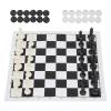 2 in 1 Travel Chess and Checkers Set, Portable Foldable Board 25x25cm Lightweight PS Material - Enhances Thinking Skills, Perfect for Kids and Adults on Trips and Family Fun view 3