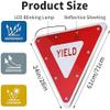 24 Solar Powered Led Speed Limit Sign - Waterproof Aluminum Traffic Signal with Flashing Lights for Enhanced Road Safety 1pc view 2