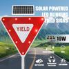 24 Solar Powered Led Speed Limit Sign - Waterproof Aluminum Traffic Signal with Flashing Lights for Enhanced Road Safety 1pc view 4