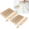 2 Sets Poplar Wood Weaving Kit, DIY Craft Weaving with Weaving Stick for Kids and Beginners, Educational Wooden for Tapestries Scarves at Home view 2