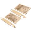 2 Sets Poplar Wood Weaving Kit, DIY Craft Weaving with Weaving Stick for Kids and Beginners, Educational Wooden for Tapestries Scarves at Home view 3