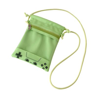 Lightweight Crossbody Drawstring Bag PU Storage Organizers for Plush Dolls Functional Pouches Crossbody Pouches