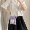 Lightweight Crossbody Drawstring Bag PU Storage Organizers for Plush Dolls Functional Pouches Crossbody Pouches view 3