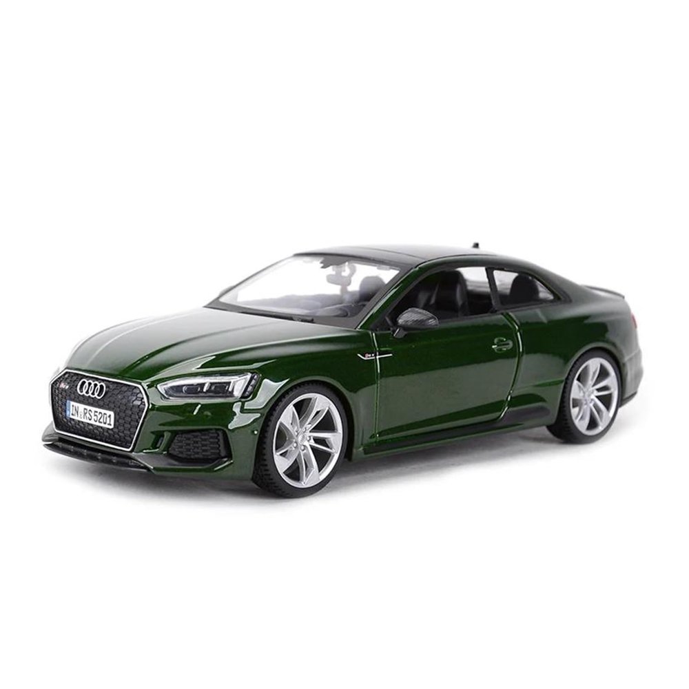1 24 for RS5 Coupe Static Diecast Vehicle Collectible Model Car Gift(Green)