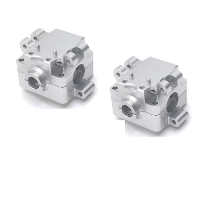AQWBTYD Compatible with WLtoys 284131 K969 K979 K989 K999 P929 P939 1/28 RC Car Parts 2PCS Metal Gearbox RC Assortment(White)