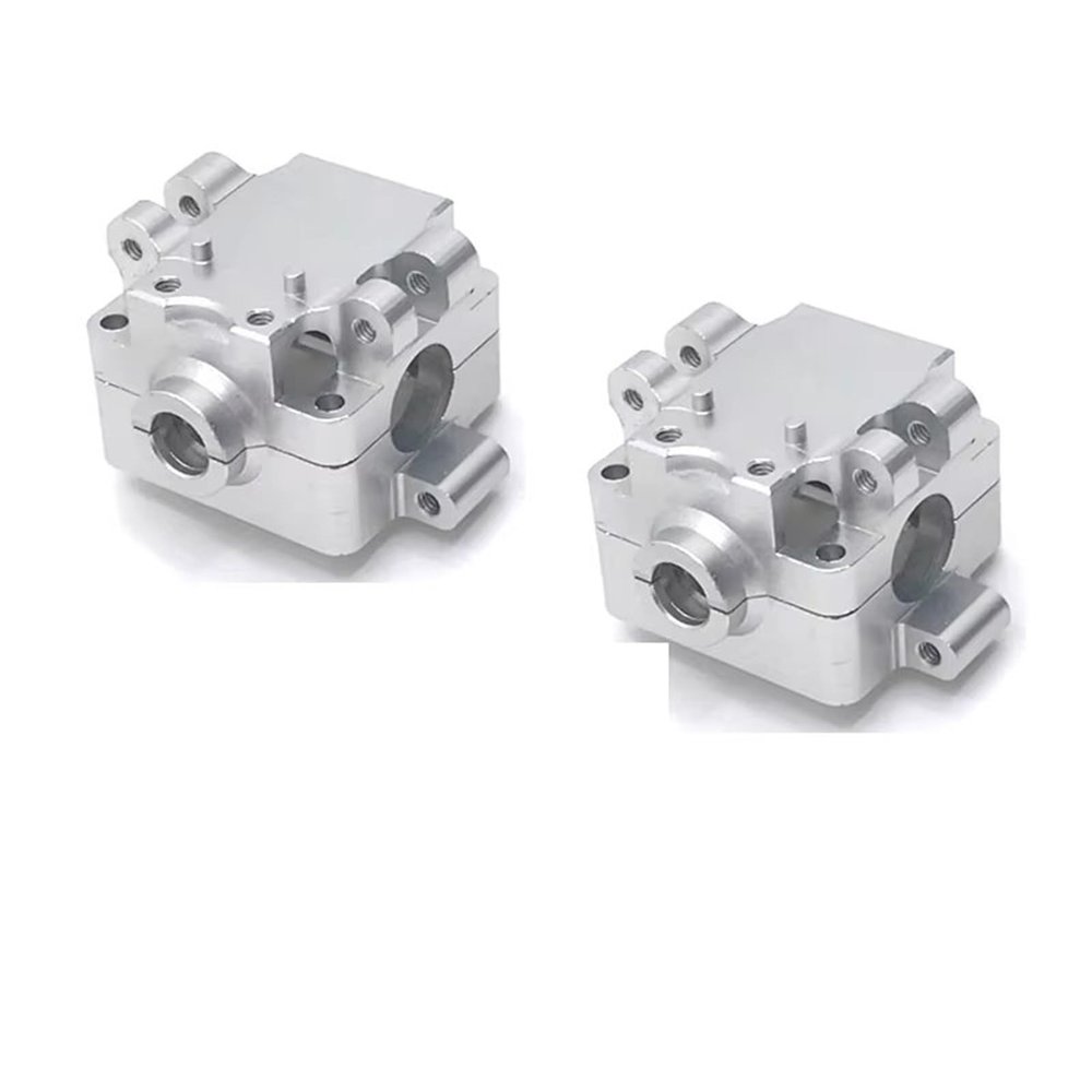 AQWBTYD Compatible with WLtoys 284131 K969 K979 K989 K999 P929 P939 1/28 RC Car Parts 2PCS Metal Gearbox RC Assortment(White)