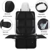 IDGfCFGNH Car Seat Protector for Tata Sumo 1994-2006 2007 2008, Waterproof Seat Protector for Car with Non-Slip Backing & Mesh Pockets, Auto Seat Protector Mat for Cars SUVs Trucks,A Black view 3