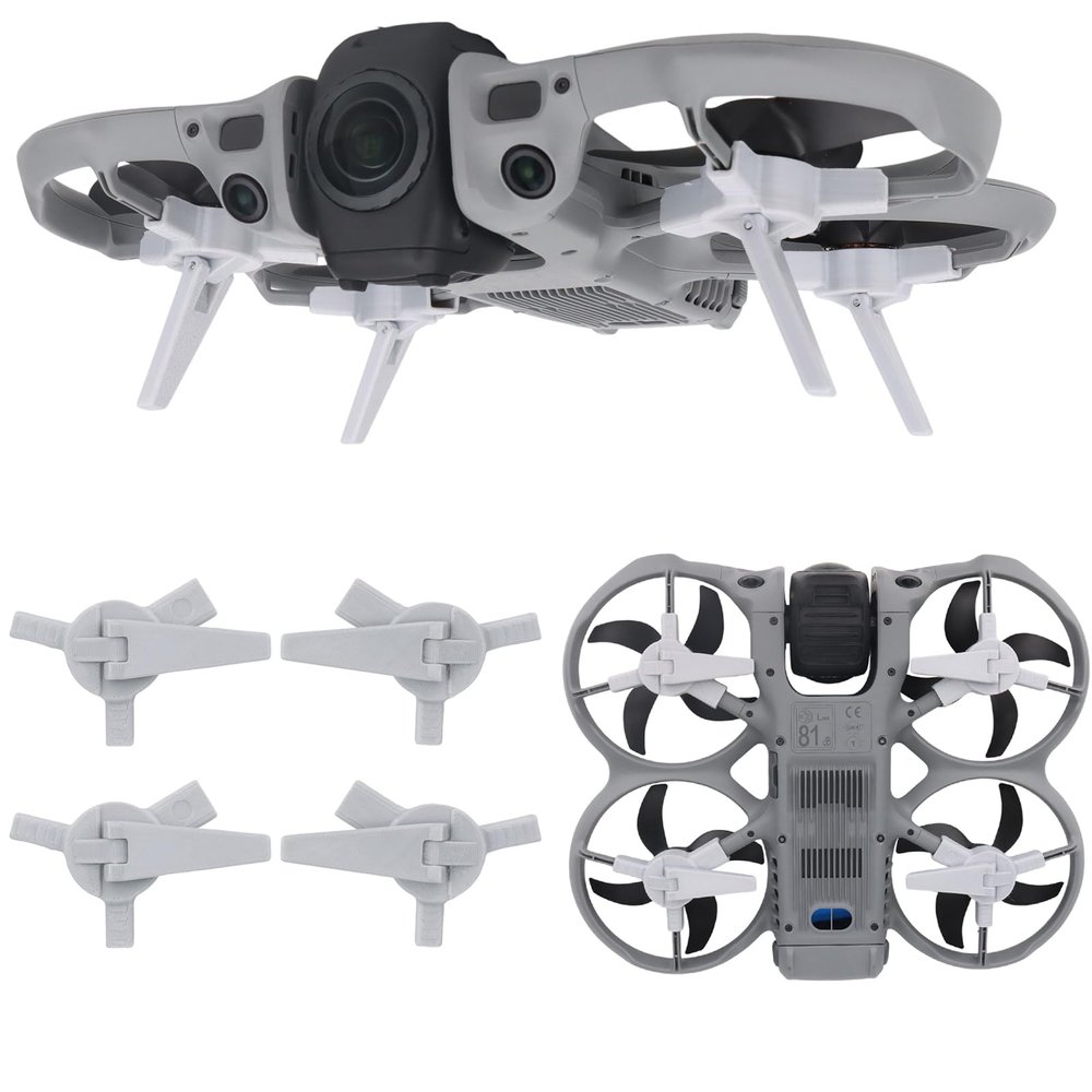 Avata 360 Landing Gear, Foldable Height-Increasing Bracket Landing Protection Kit Quick Release Extended Stand for DJI Avata 360 (Gray)