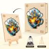 Wooden Puzzles for Adults, Magic Cup Puzzles with 3D Visual Effect, Adult Puzzles, Birthday Gifts for Women Men (L- 13.4 * 12.4 in 215 pcs) view 3