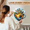 Wooden Puzzles for Adults, Magic Cup Puzzles with 3D Visual Effect, Adult Puzzles, Birthday Gifts for Women Men (L- 13.4 * 12.4 in 215 pcs) view 4