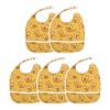 foixnub Baby Bibs for Boys Girls Cute Orange Tigers Newborn Drooling Bibs for Feeding Teething Soft Adjustable 1pack view 3