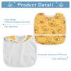 foixnub Baby Bibs for Boys Girls Cute Orange Tigers Newborn Drooling Bibs for Feeding Teething Soft Adjustable 1pack view 4
