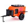 Clxdq-718 Plastic Off-Road Camping Trailer Utility Trailer with Stickers for 1/18 1/24 RC Crawler Car TRX4M SCX24 Upgrade Part (Orange) view 1