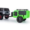 Clxdq-718 Plastic Off-Road Camping Trailer Utility Trailer with Stickers for 1/18 1/24 RC Crawler Car TRX4M SCX24 Upgrade Part (Orange) view 3