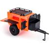 Clxdq-718 Plastic Off-Road Camping Trailer Utility Trailer with Stickers for 1/18 1/24 RC Crawler Car TRX4M SCX24 Upgrade Part (Orange) view 4