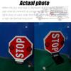 18" LED School Bus Stop Sign, Manual/Electric Blinking Safety Sign, IP56 Waterproof, High Visibility Traffic Warning for Buses, 12V/24V Power, Essential School Safety Tool view 2