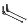 2Pcs Black RC Universal Front Drive Shaft, High Hardness Steel RC Car Front Drive Shaft with High Accuracy and Stable Power Transmission for ZD Racing 1/7 EX 07 view 2