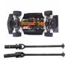 2Pcs Black RC Universal Front Drive Shaft, High Hardness Steel RC Car Front Drive Shaft with High Accuracy and Stable Power Transmission for ZD Racing 1/7 EX 07 view 3