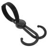 GETAJGHSD Stroller Hooks Double Hook Stroller Accessory Bag Hanger Clips for Diaper Bags Portable Black and Wagon Organizing view 1