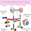 Adjustable Kids Fitness Barbell Set - Weight Bench & Leg Press for Ages 3-12, Perfect for Boys & Girls Beginner Exercise and Fun Workouts At Home view 3