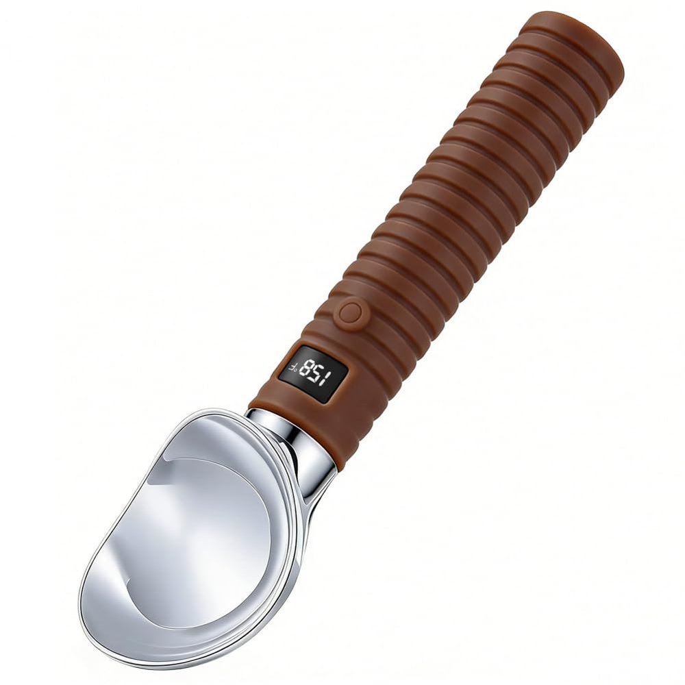 jeekfrose Rechargeable Electric Ice Cream Scoop with LED Display, 158F Fast Heating Ice Cream Scooper, IP67 Waterproof, Ergonomic Handle for Hard Ice Cream, Gelato & Frozen Yogurt, Suitable for Senio