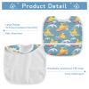 foixnub Baby Bibs for Boys Girls Cartoon Yellow Ducks Colorful Surfboard Newborn Drooling Bibs for Feeding Teething 2pack view 4