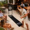 Darts Mat with 4 Standard Throwing Lines Oche, 300x34cm Dart Floor Mat, Darts Board Floor Protector, Dart Oche Mats, Professional Non-Slip Oches Throw Line for Playroom Living Room Bar view 3