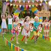 4 Pack Inflatable Stick Horse Red Inflatable Horse with Stick for Kids Fun Party Favor and Play Toy Balloon Balloon Blow view 3
